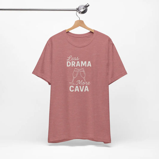 Less Drama More Cava (Heather) Unisex T-Shirt